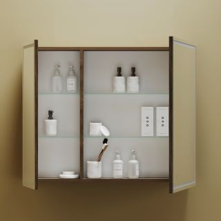 Зеркальный шкаф с LED подсветкой Sancos Mirror MI90ECH 89см дуб чарльстон